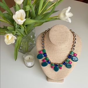 Jewel Toned Statement Necklace